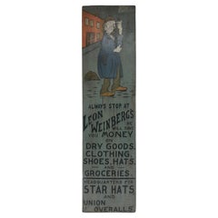 Antique Early 20th Century Advertising Sign by Ithaca Sign Works