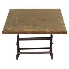 Antique Industrial Drafting Table