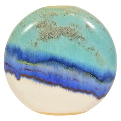 Vaso in ceramica smaltata metà secolo, anni '70