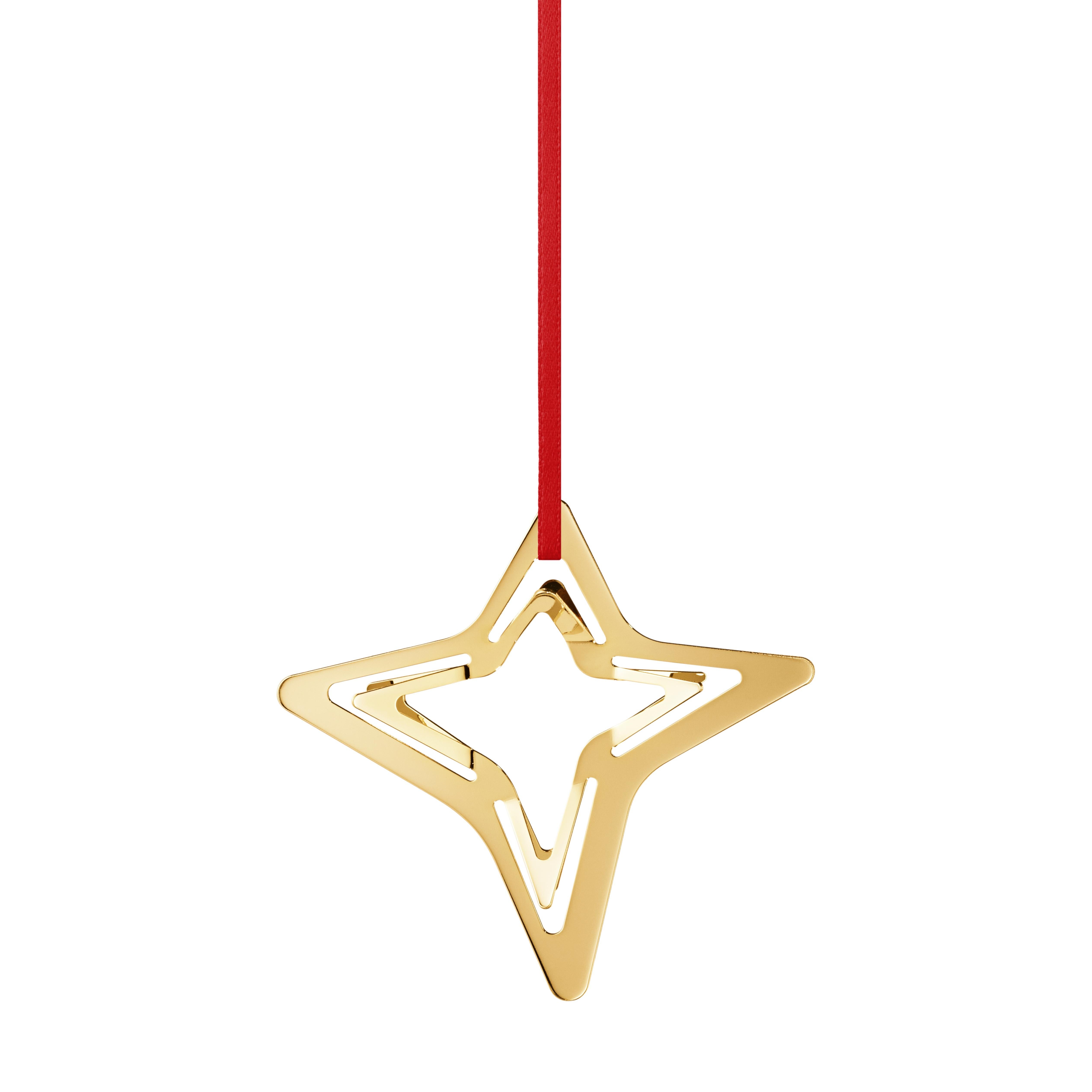 CC 2021 Holiday Ornament Five Point Star Gold For Sale