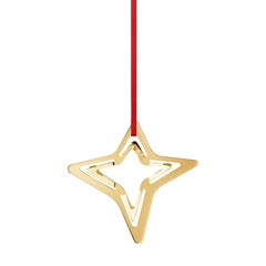 CC 2021 Holiday Ornament Five Point Star Gold