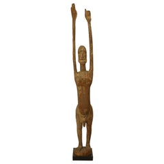 African Wooden Fertility God Figure