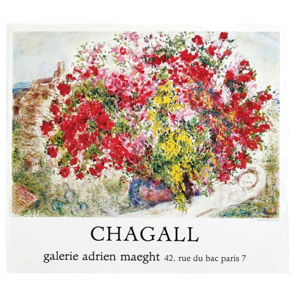 Affiche vintage d'origine de la Galerie Adrien Maeght