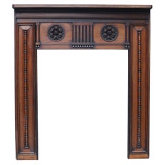 Antique Carved Mahogany Georgian Style Reclaimed Mantel