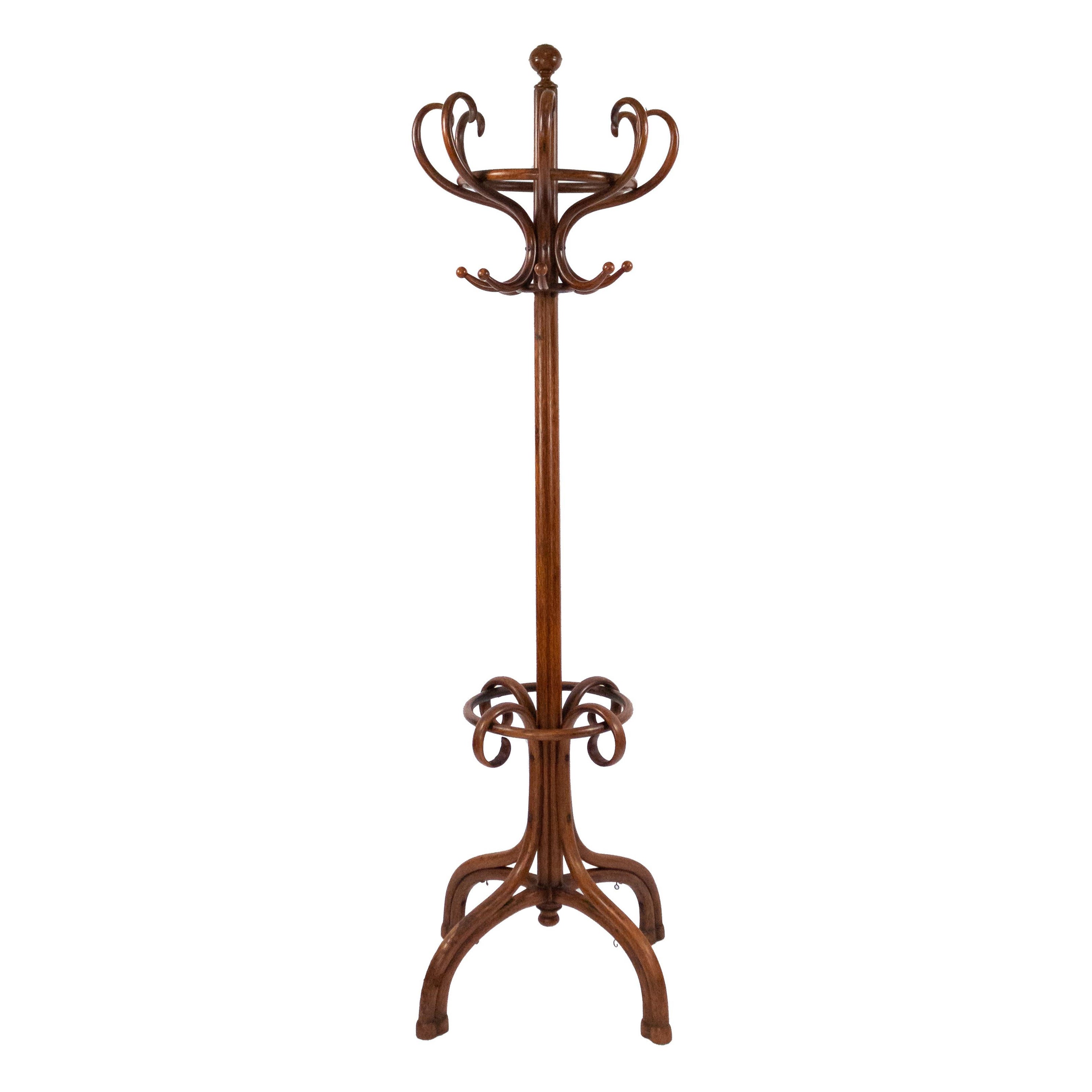 20th Century Thonet Austrian Bentwood Hatrack For Sale