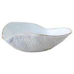 Indulge N2 / Weiß + 24k Goldrand / Beistellschale, handgefertigtes Porzellan-Tischgeschirr