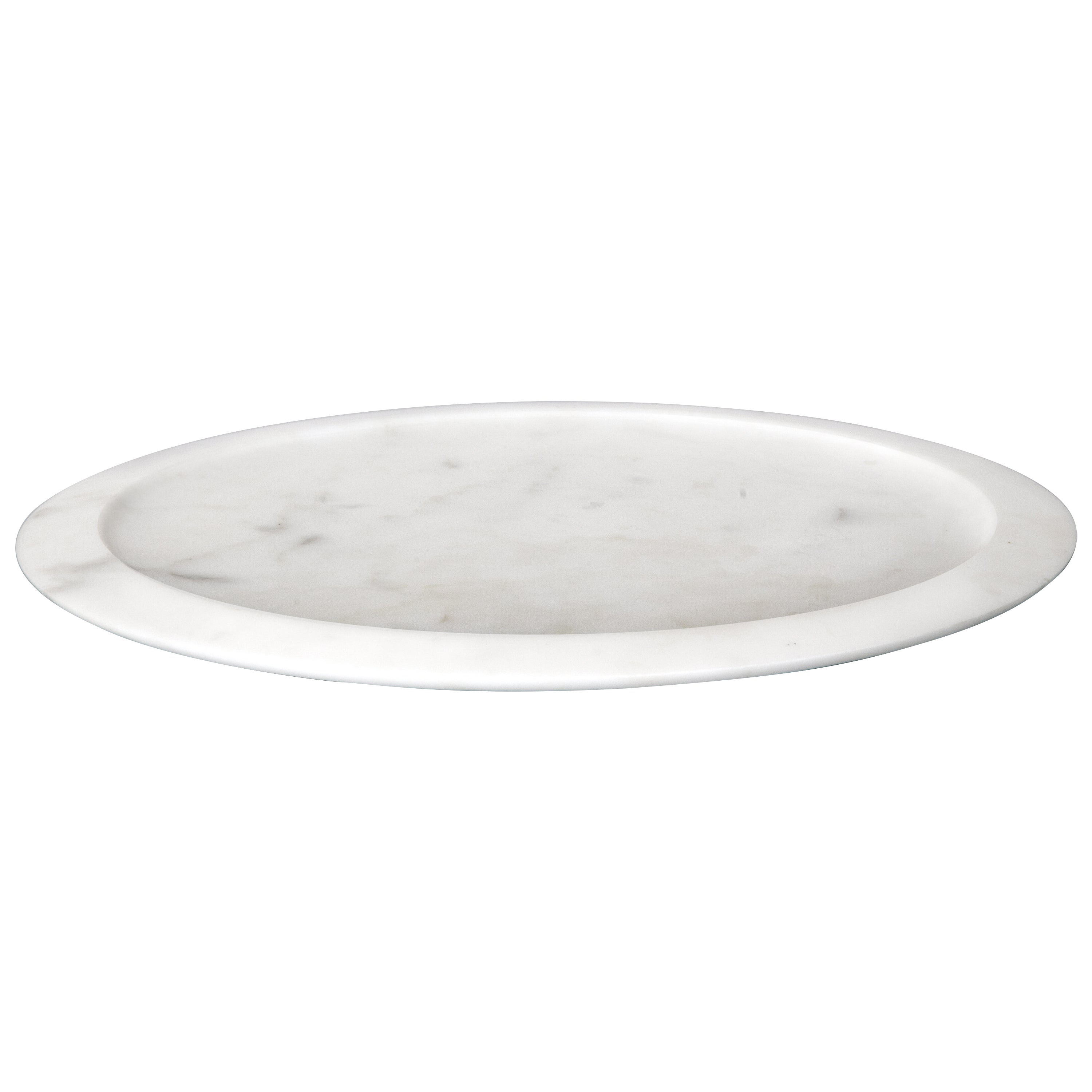 Nysiros Serving Plate, White by Ivan Colominas