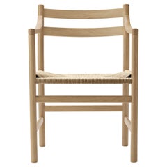 CH46 Dining Chair in Oak Soap with Natural Papercord Seat by Hans J. Wegner