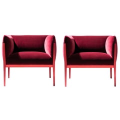 Ronan & Erwan Bourroullec 'Cotone' Armchair Set, Aluminum and Fabric by Cassina