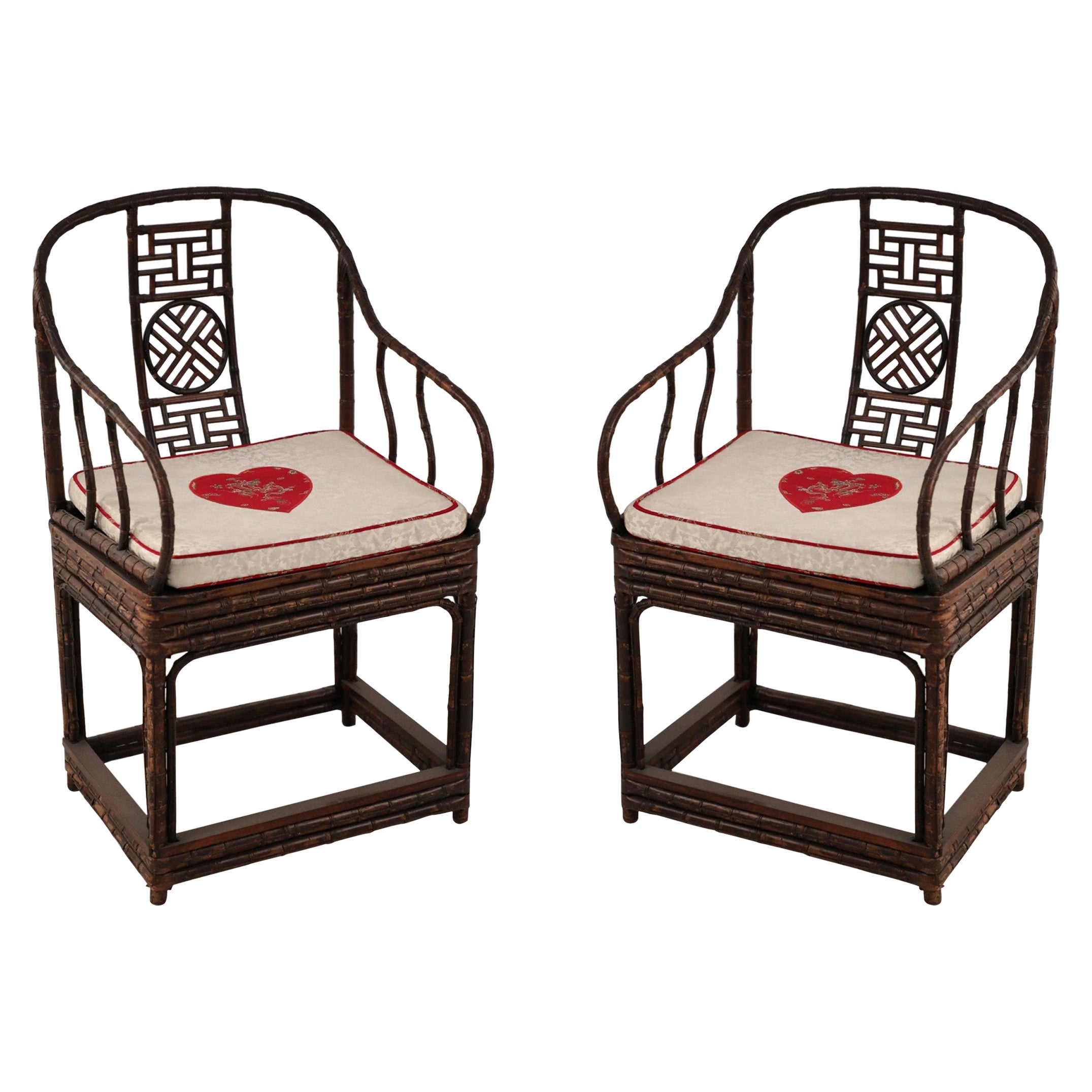 Pair of Bamboo Chairs at 1stDibs