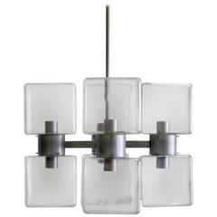 Italian Design 1960s Murano Glass Chandelier 8