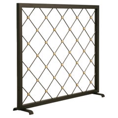 Custom Made to Order Fireplace Screen Mid-Century Modern Style Any Dimension