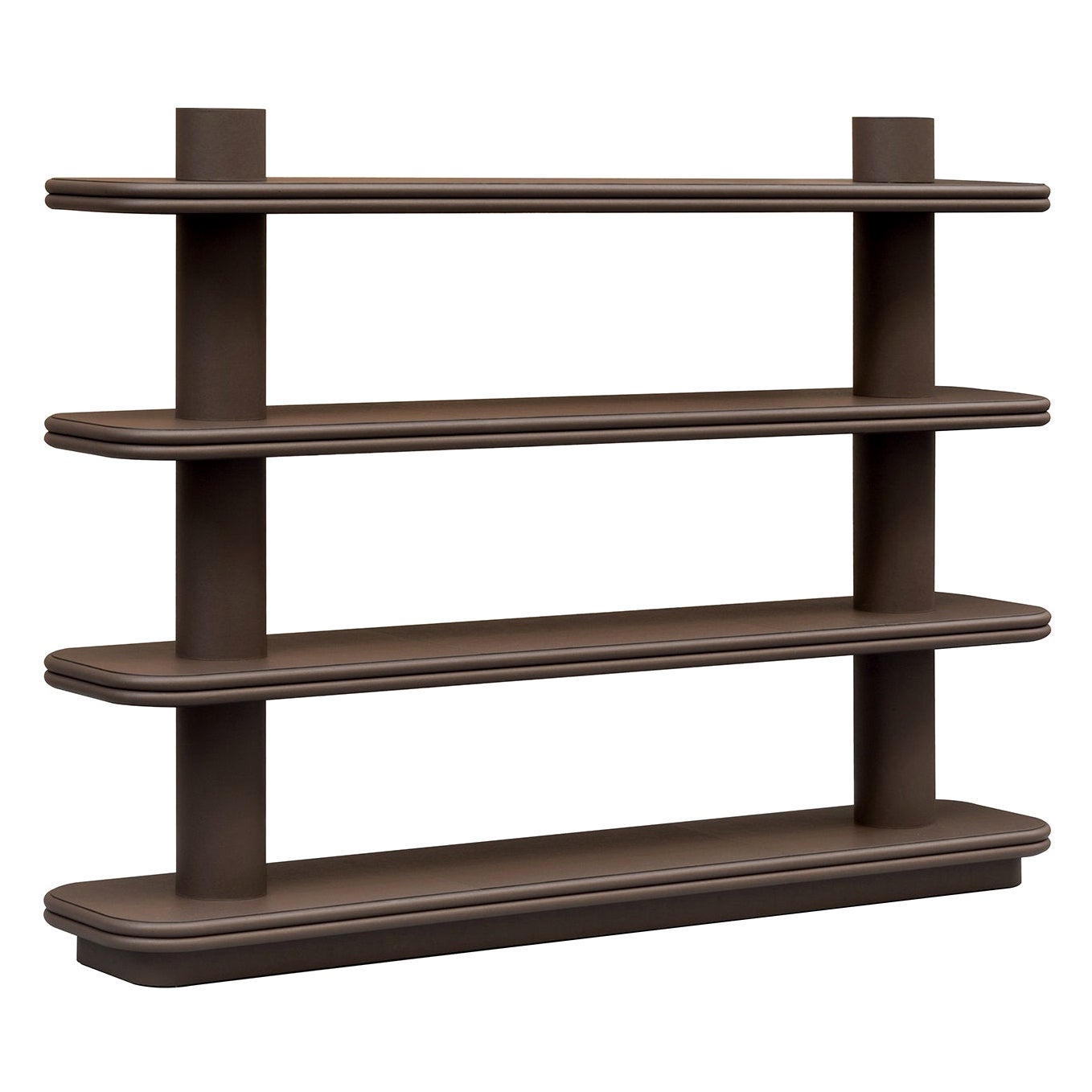 Contemporary Leather Bookcase Scala by Stephane Parmentier for Giobagnara