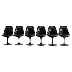 Vintage Set of 6 Eero Saarinen Revolving Tulip Chairs, Knoll International