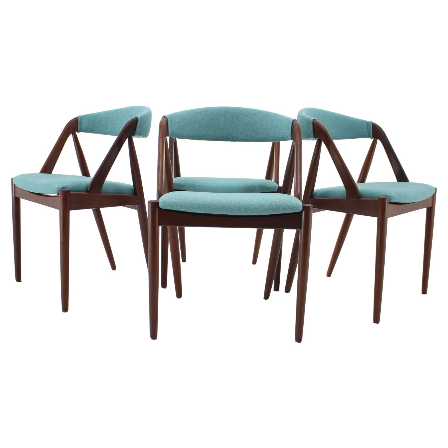1960s Kai Kristiansen Teak Dining Chairs Model 31 for Shou Andersen, Denmark, Se
