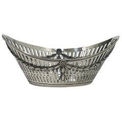 Dutch Silver Small Bonbon Basket, by Gerardus Schoorl, 1914