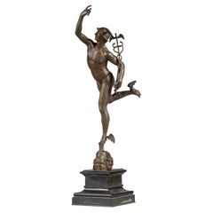 19th Century Bronze Statue of Mercury / Hermes by Ferdinand Barbedienne