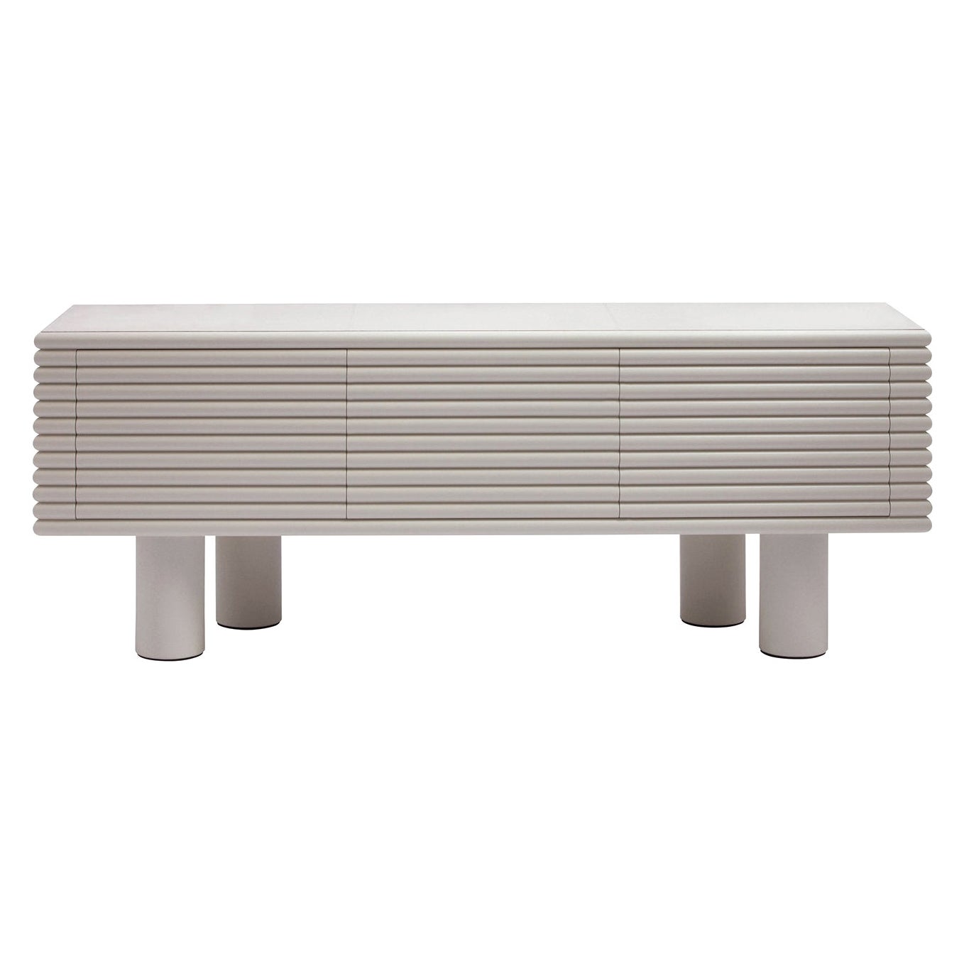 Contemporary Leather Sideboard Scala by Stephane Parmentier for Giobagnara