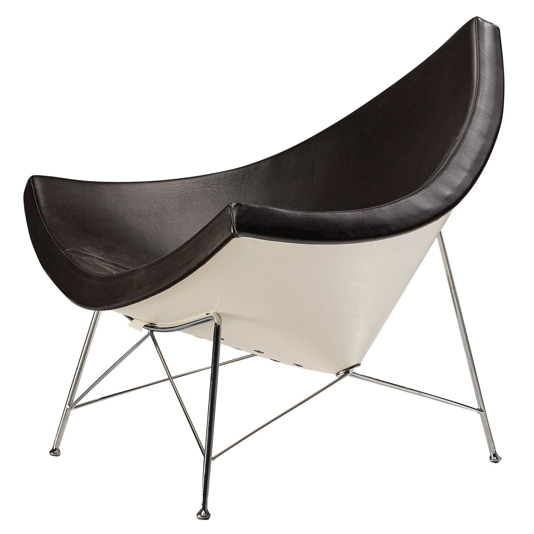 Iconic George Nelson 'Coconut' Lounge Chair For Sale at 1stDibs