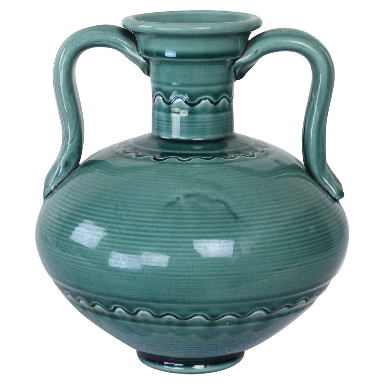 Anglo Persische Kunstkeramik-Vase von Burmantofts