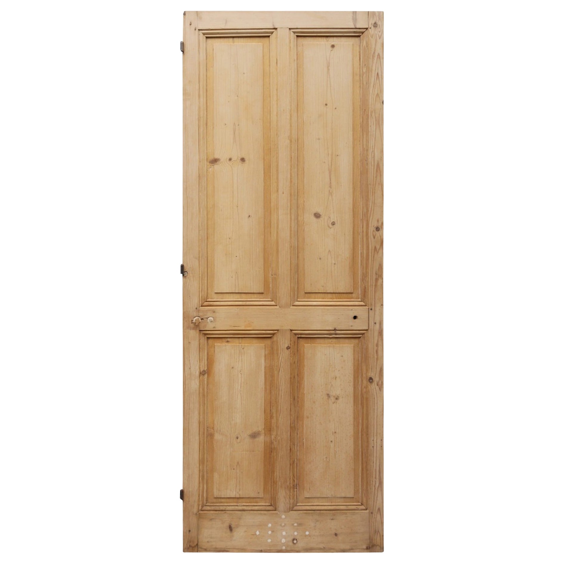 Reclaimed Interior Victorian Style Pine Door For Sale