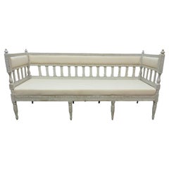 100% Original Painted Swedish Gustavian Sofa