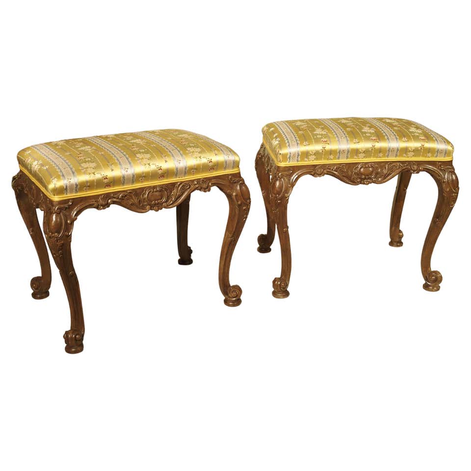 19th Century Sculpted French Oak Tabouret Stool in the Gothic Style at ...