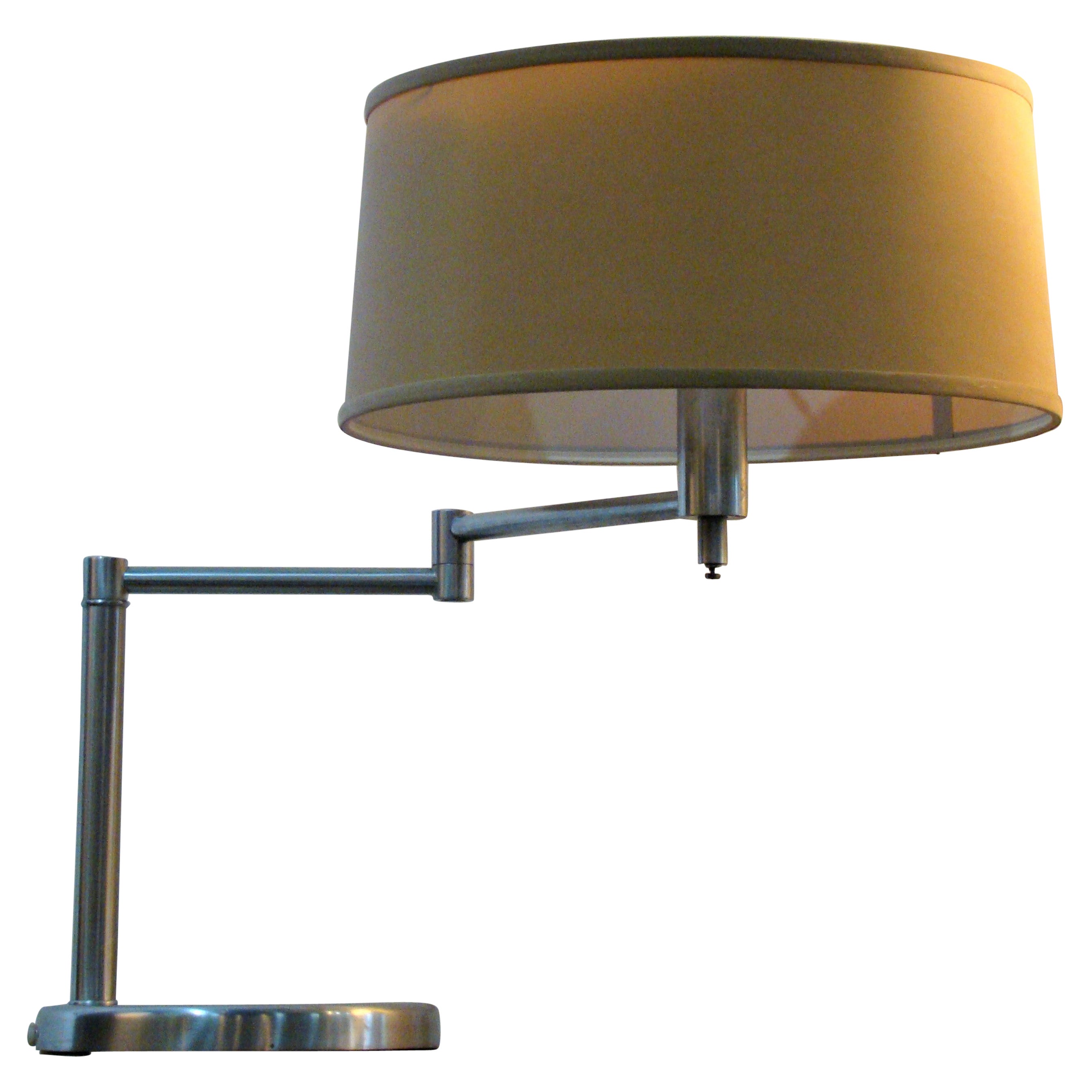 Vintage Swing Arm Lamp Mfg. by Laurel Lamps After a Classic Von Nessen Design For Sale