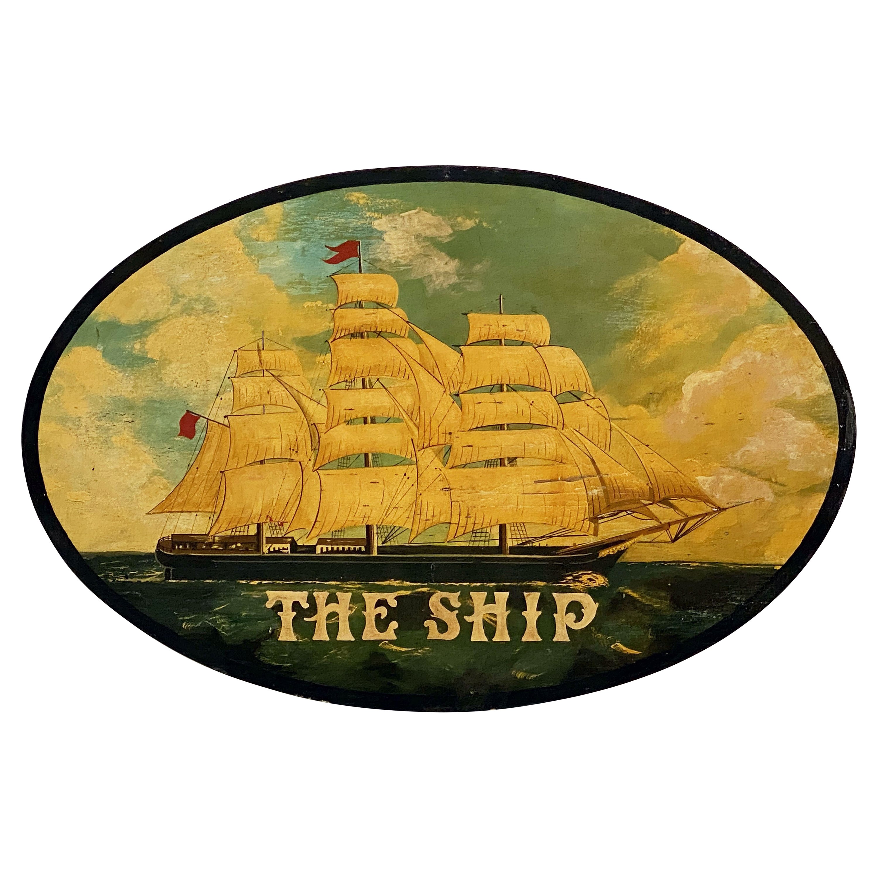 English Pub Sign, "The Ship"
