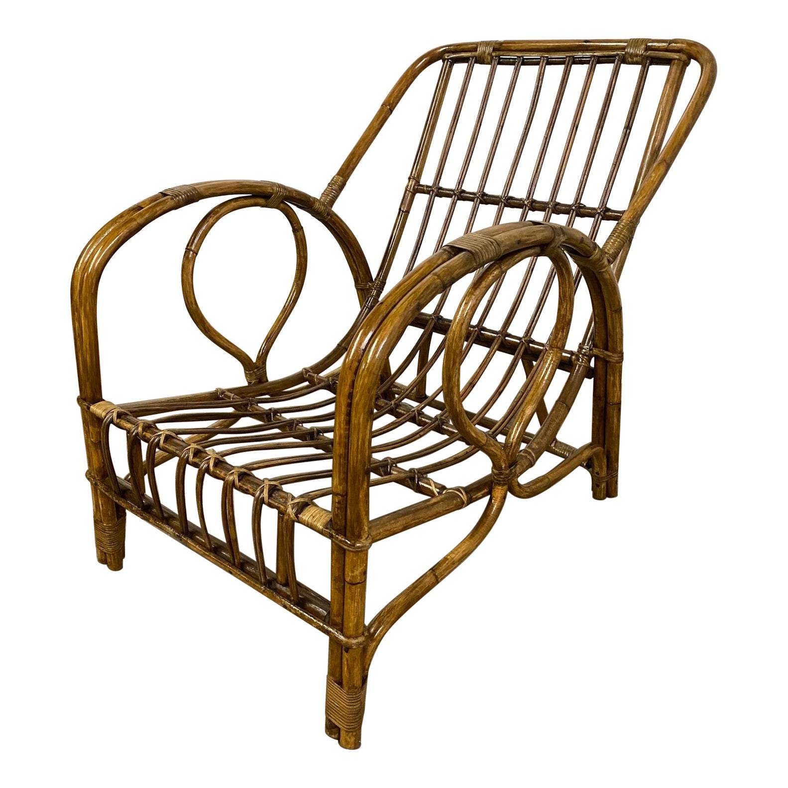 Sculptural Wicker Basket Chairs by A. Bueno De Mesquita at 1stDibs