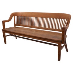 Continuous Back Courthouse Bench by Gunlocke