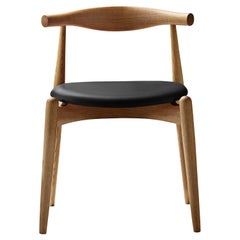 CH20 Elbow Chair in Oiled Oak with Thor 301 Leather Seat by Hans J. Wegner