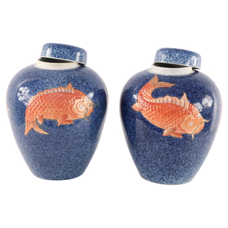 Chinese Fish Vase - 85 For Sale on 1stDibs | oriental fertility fish