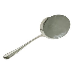 Dutch Silver Fried Egg Serving Spoon, by Voorschoten, N.V. 1940
