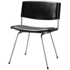 Nanna and Jørgen Ditzel 'Badminton' Chair in Black Leather