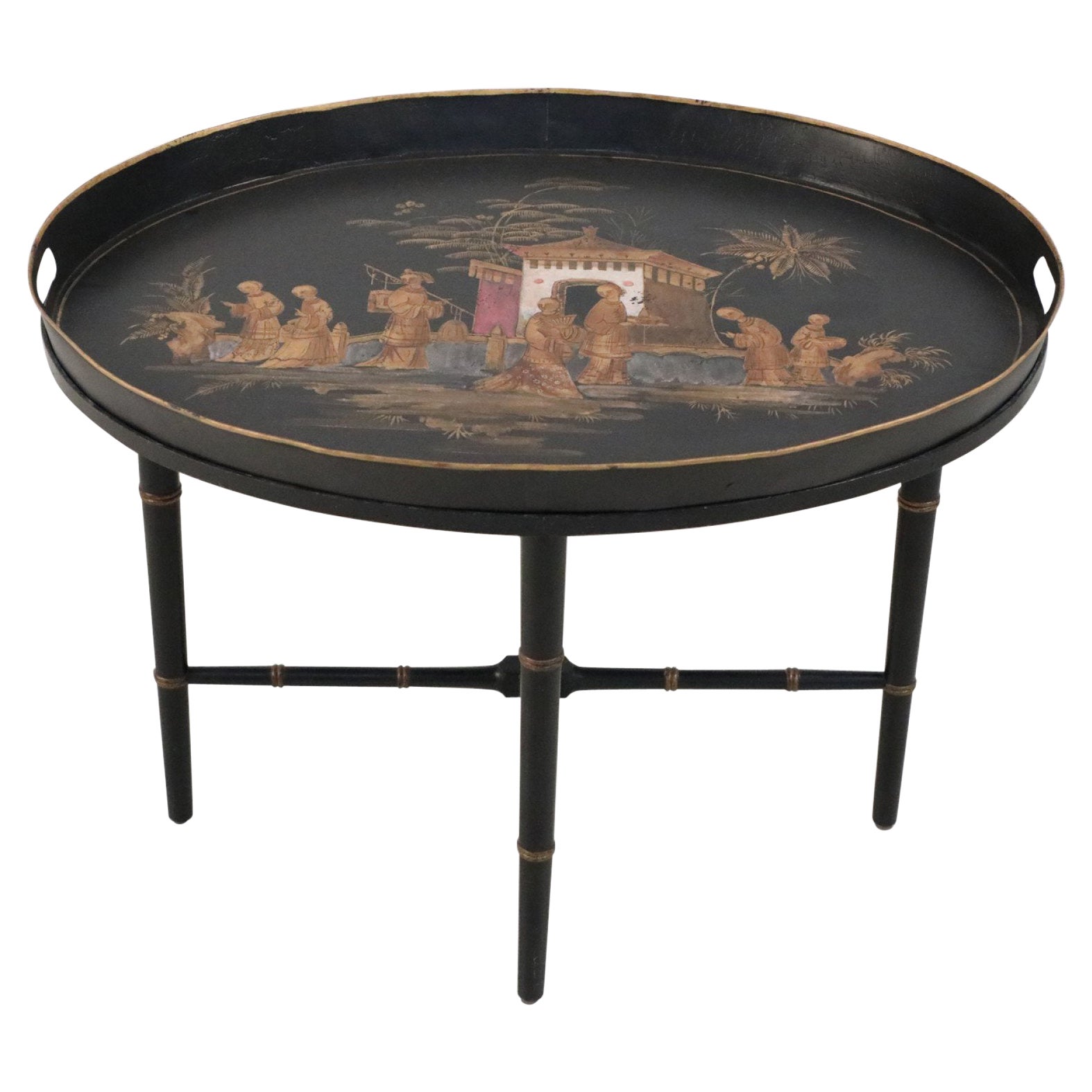 Chinoiserie Black Tray Top Coffee Table
