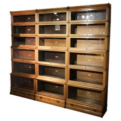 Large Oak Globe Wernicke Bookcase