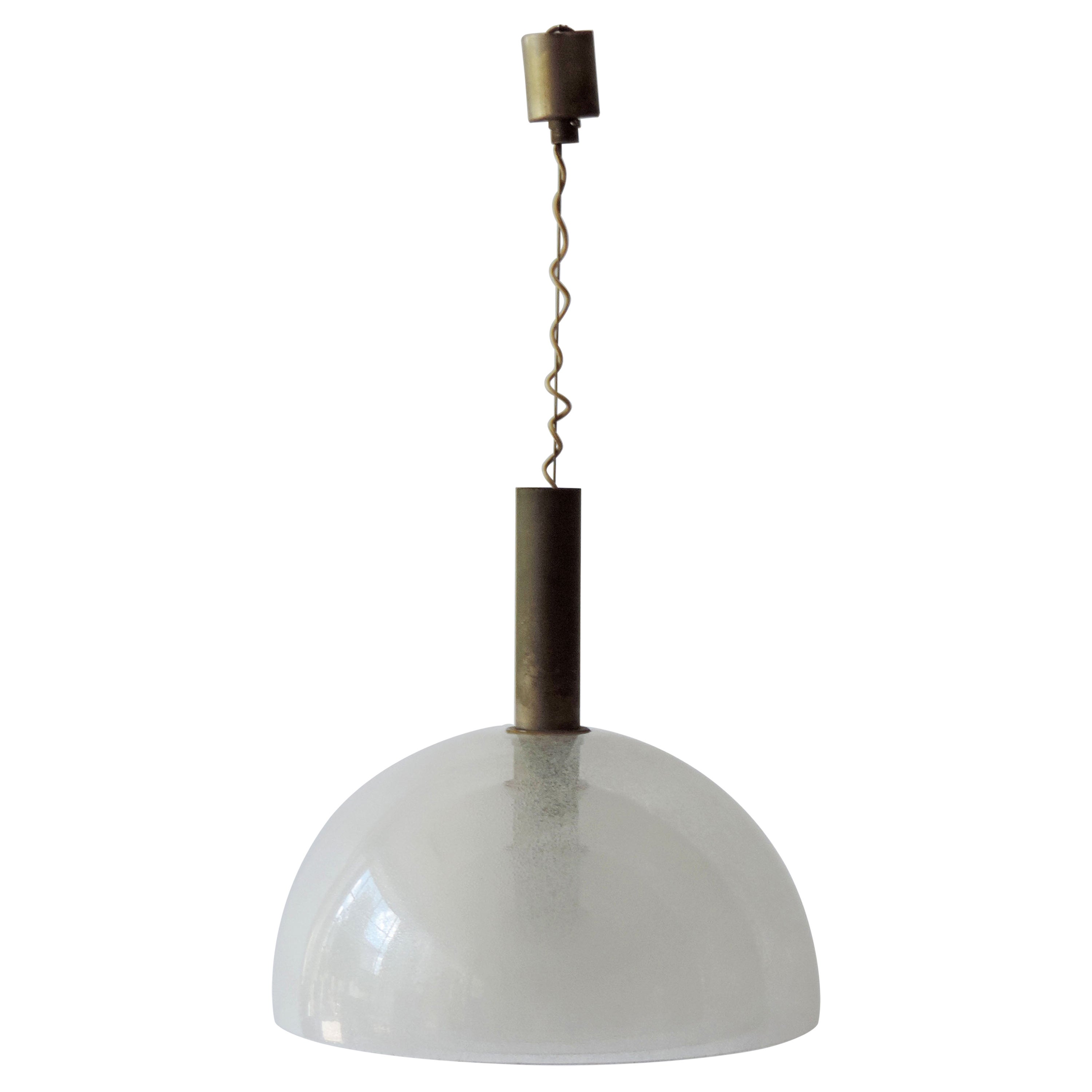 Carlo Nason Murano Glass Ceiling Lamp for Mazzega, Italy 1969
