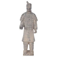 Statue de guerrier en terre cuite de style Mausoleum de Qin de l'empereur chinois