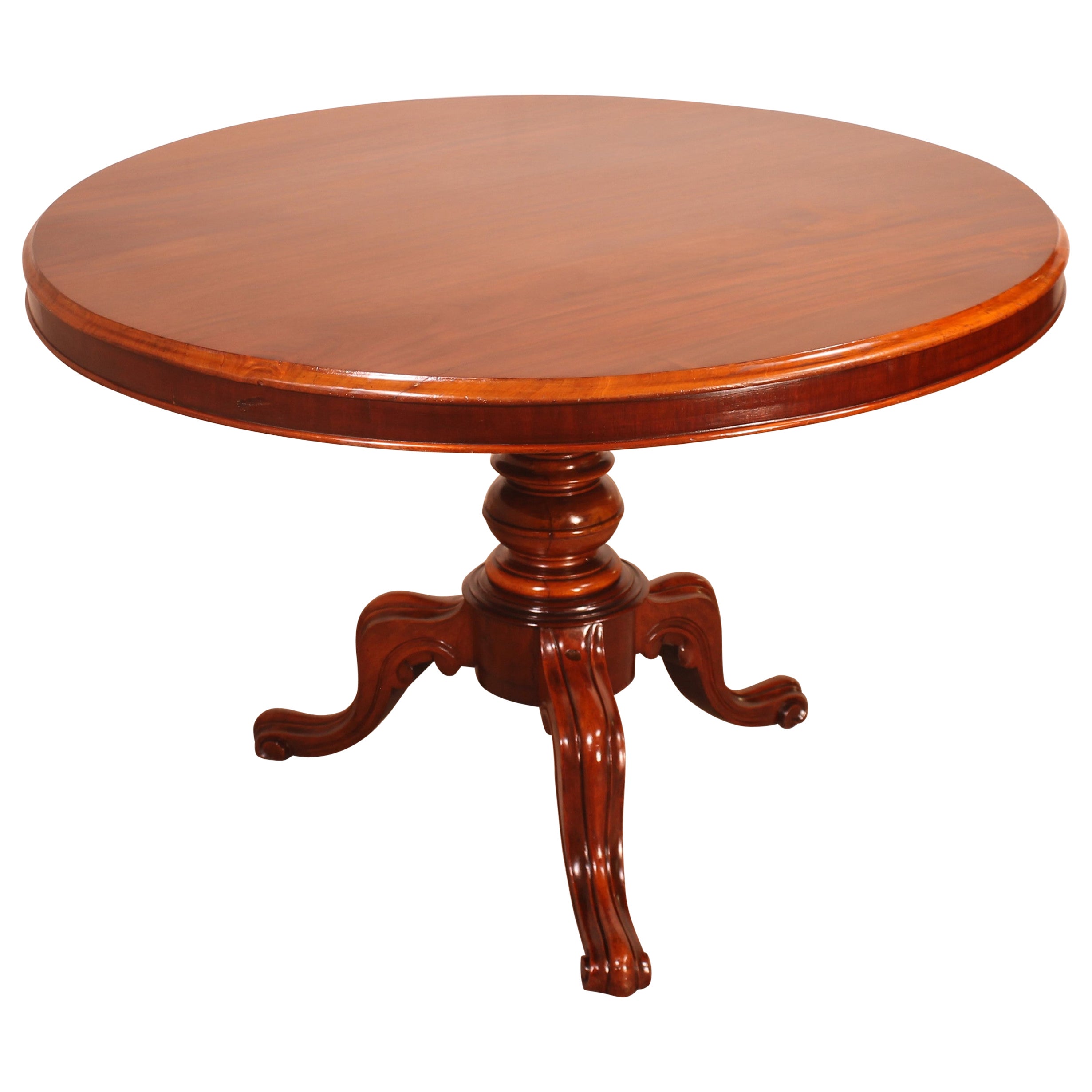 Jacob Mahogany Center Table, French, Early 19th Century at 1stDibs
