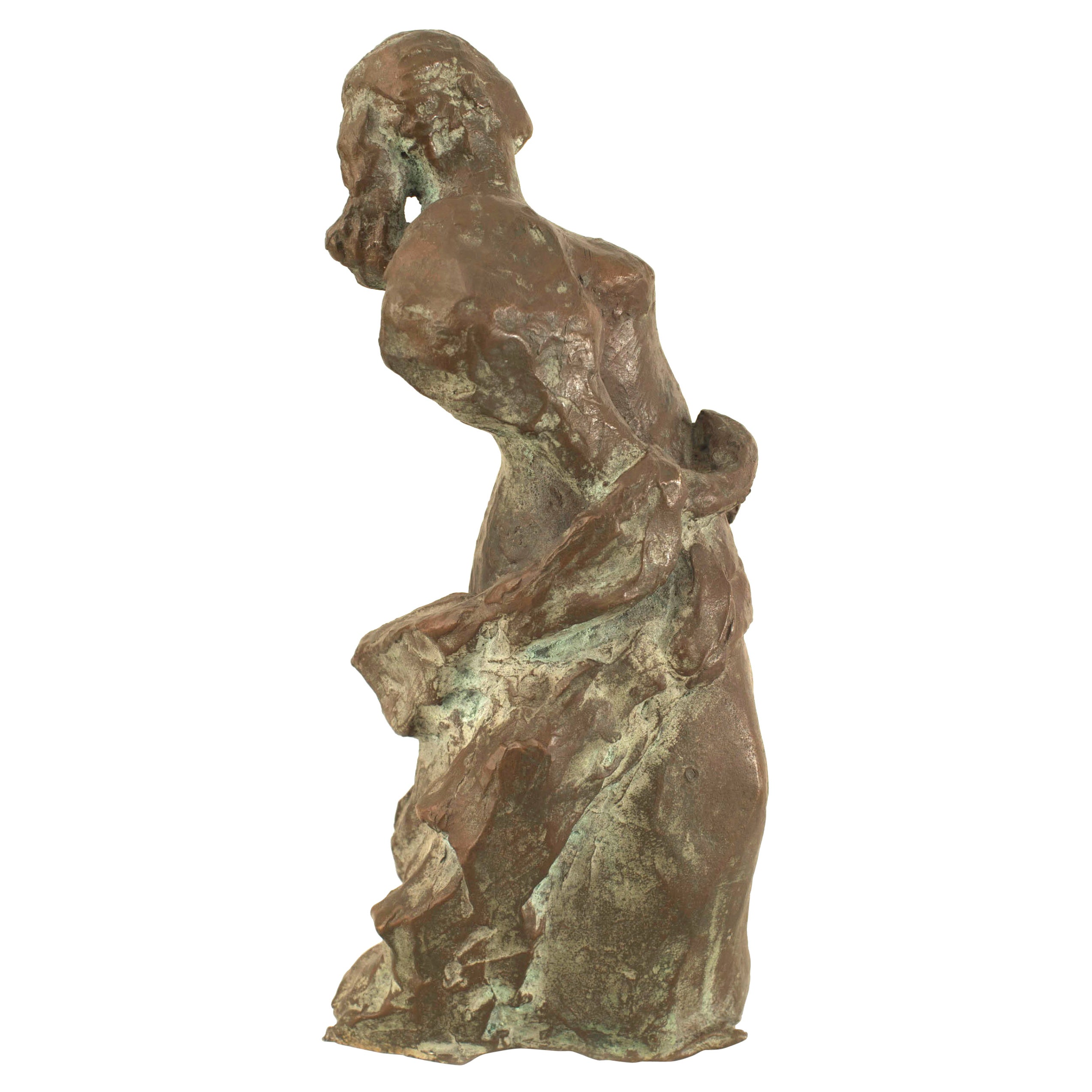 Abstrakte Bronzeskulptur aus der Nachkriegszeit im Angebot