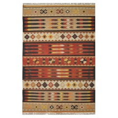Alfombras Kilim modernas Alfombra tejida a mano Kilim plano Alfombra de lana beige