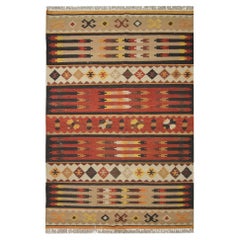 Tapis Kilim modernes faits main Tapis Kilim tissé à la main Tapis plat en laine beige