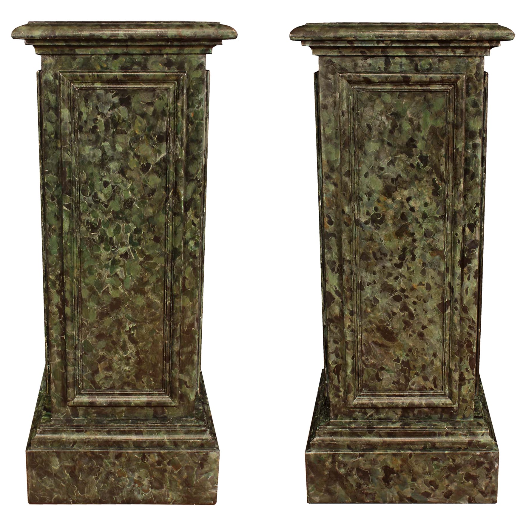Paire de colonnes classiques italiennes du 19ème siècle