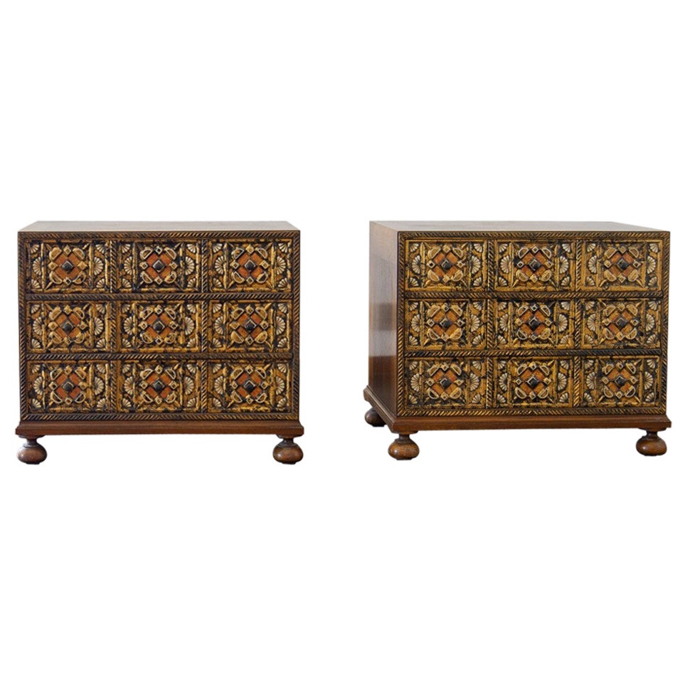 Pair of John Widdicombe Designed Bedside Cabinets
