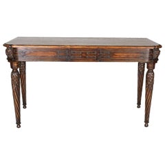 George IV Style Carved Oak Console Table