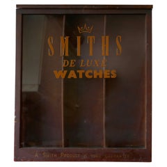 Retro Smiths Watchmakers Shop Display Cabinet