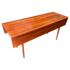 Retro Shaker Furniture Drop Leaf Table by De Padova, Cherrywood