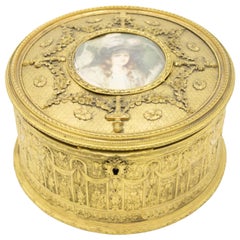 French Victorian Bronze Dore Box