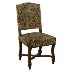 Late 19th Century French Louis XIV Style Needlepoint Side Chair or Desk Chair